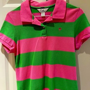 Ultimate pink and green preppy polo